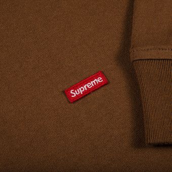 Buy Supreme Small Box Long-Sleeve Tee 'Brown' - SS22KN14
