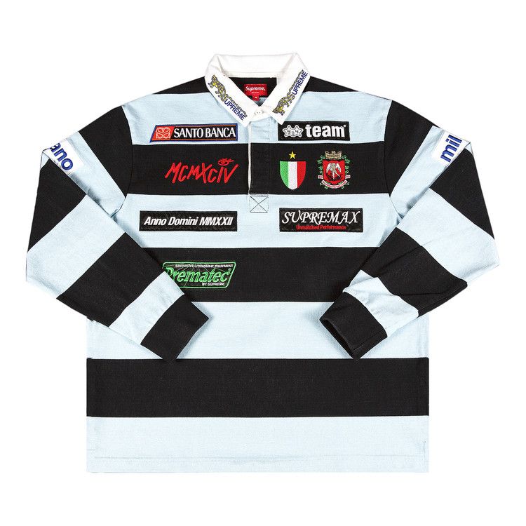 Buy Supreme Stripe Rugby 'Black' - SS22KN20 BLACK | GOAT