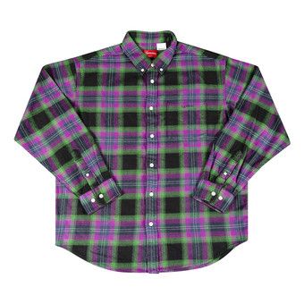 Buy Supreme Brushed Plaid Flannel Shirt 'Black' - SS22S8 BLACK