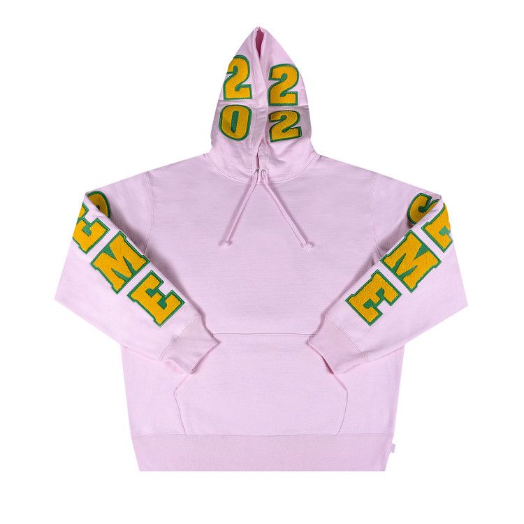 Buy Supreme Team Chenille Hooded Sweatshirt 'Light Pink' - SS22SW5