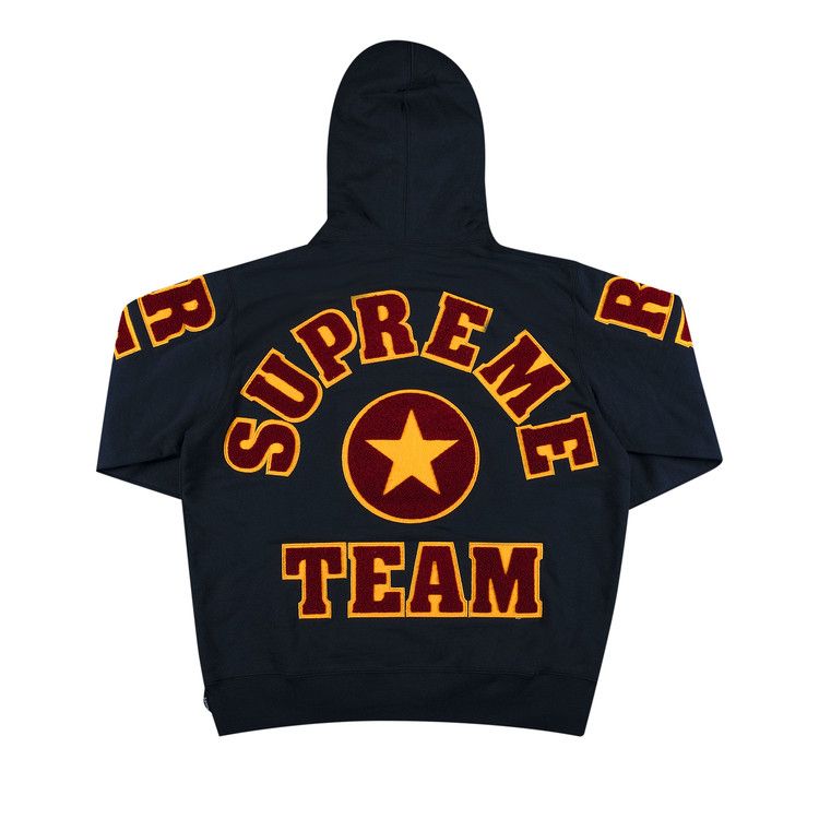 Buy Supreme Team Chenille Hooded Sweatshirt 'Navy' - SS22SW5 NAVY