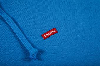 Supreme Small Box Hooded Sweatshirt 'Bright Blue' | GOAT