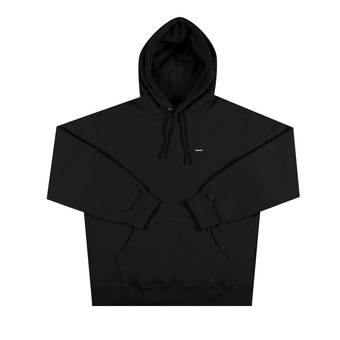 Supreme Men's Black Hoodie w/ Small Box Logo Size M