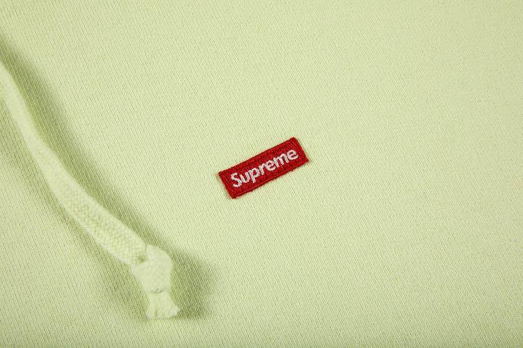 Supreme Small Box Hooded Sweatshirt 'Pale Green' | GOAT