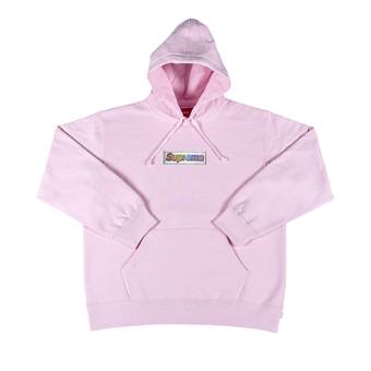 Buy Supreme Bling Box Logo Hooded Sweatshirt 'Light Pink 