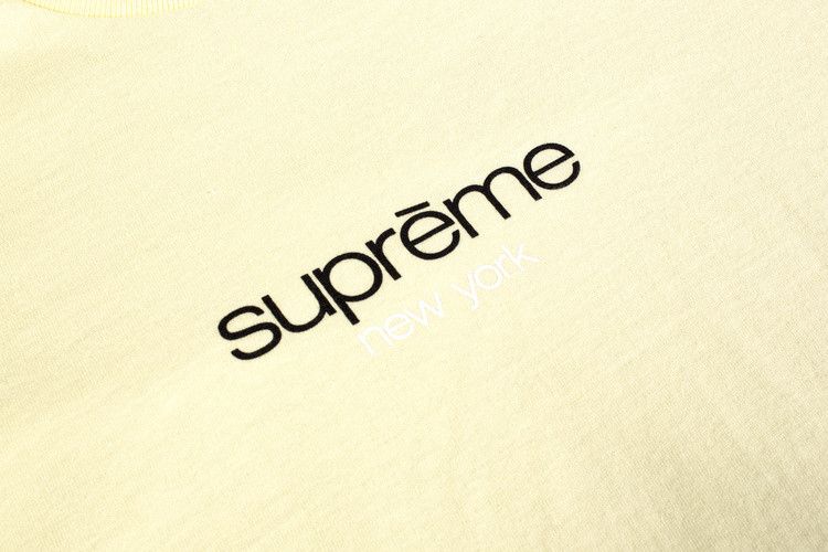 Supreme Classic Logo Tee 'pale Yellow'