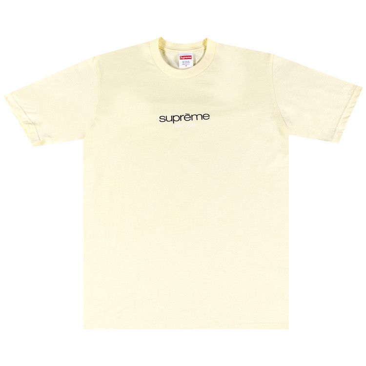 Supreme Classic Logo Tee 'pale Yellow'