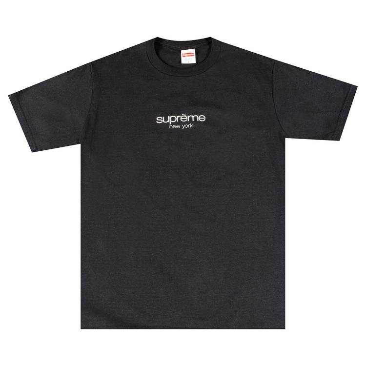 Buy Supreme Classic Logo Tee 'Black' - SS22T52 BLACK | GOAT