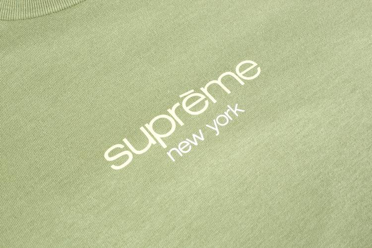 Buy Supreme Classic Logo Tee 'Light Olive' - SS22T52 LIGHT OLIVE