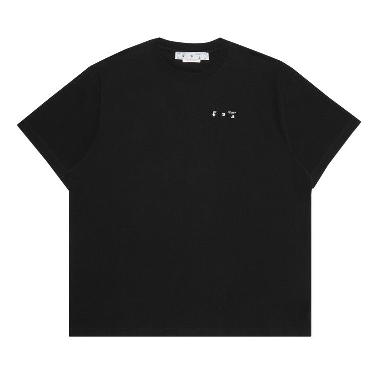 Off-White Caravag Paint Over Short-Sleeve Tee 'black'