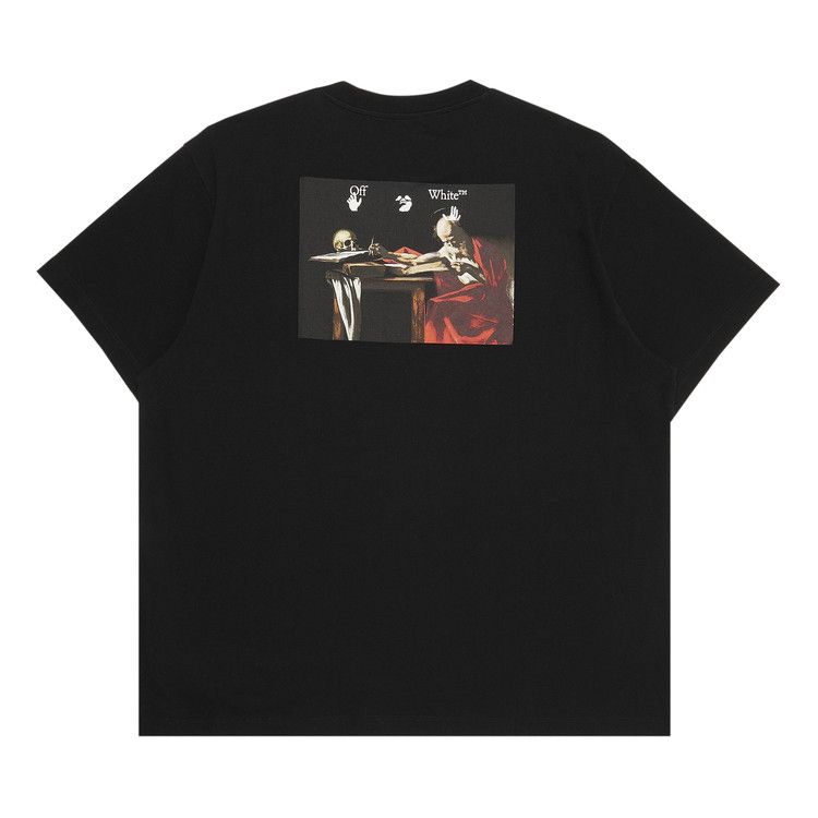 Off-White Caravag Paint Over Short-Sleeve Tee 'black'
