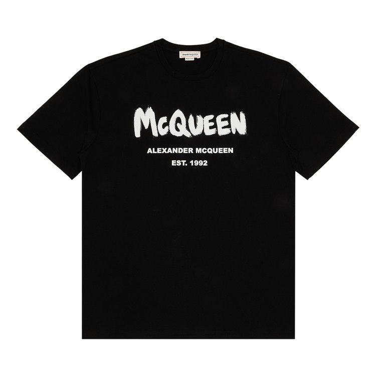 Buy Alexander McQueen Graffiti T-Shirt 'Black/White