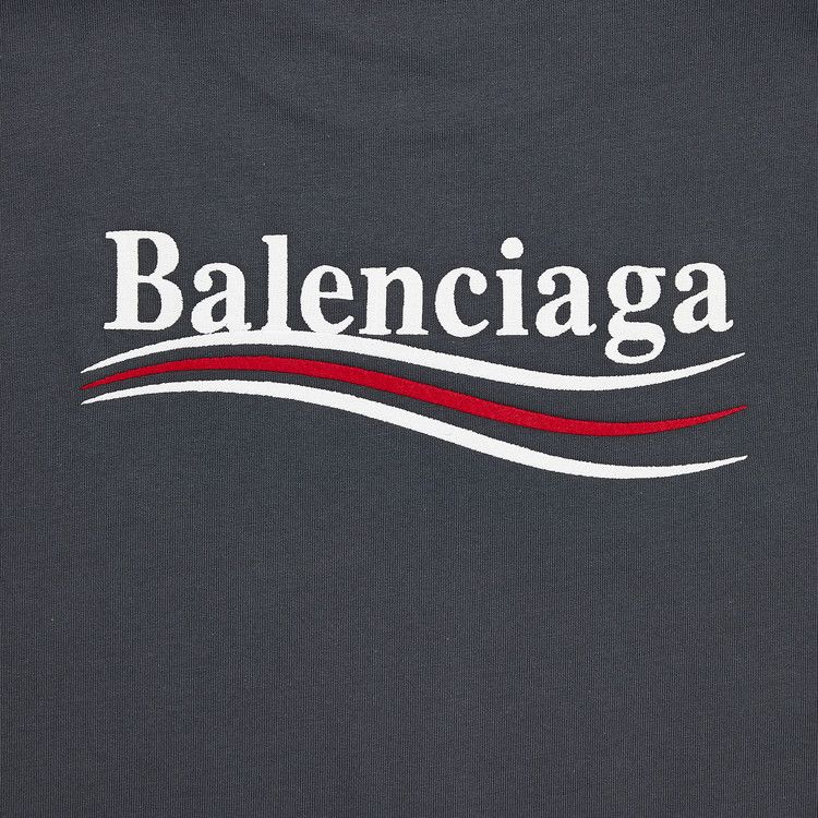 Balenciaga Small Fit T-Shirt Dark Grey/White