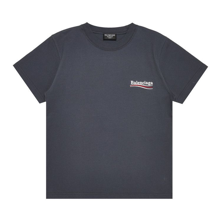 Balenciaga Small Fit T-Shirt Dark Grey/White