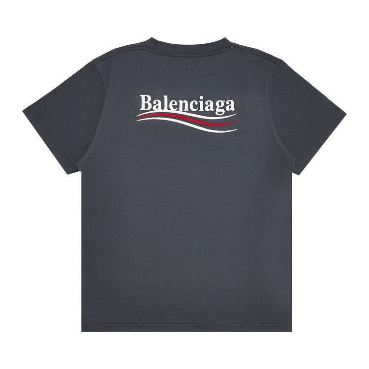 Balenciaga Small Fit T-Shirt Dark Grey/White