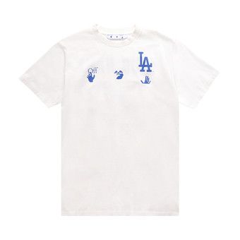 Off-White LA Dodgers ロゴ コットンフーディー Off-White LA Dodgers ロゴ コットンフーディー