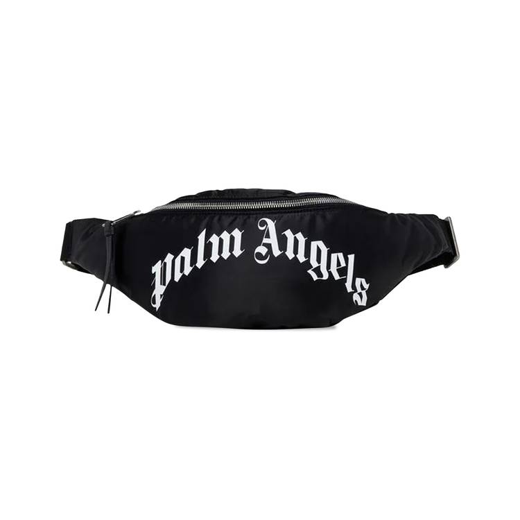 Palm Angels Curved Logo Fanny Pack 'Black/White'
