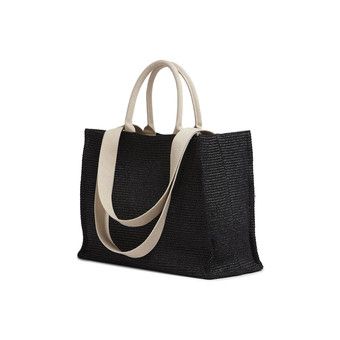 Buy Marni Logo Detailed Shopping Bag 'Black' - SHMP0078U0