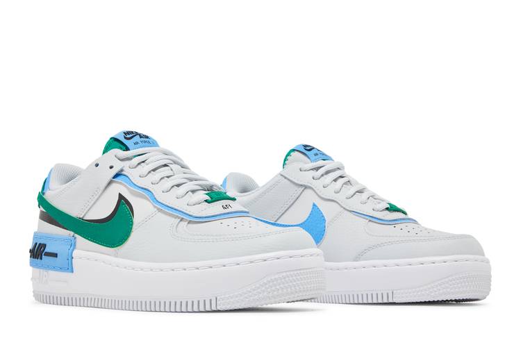 Womens Nike Air Force 1 Shadow Photon Dust/Malachite CI0919-004