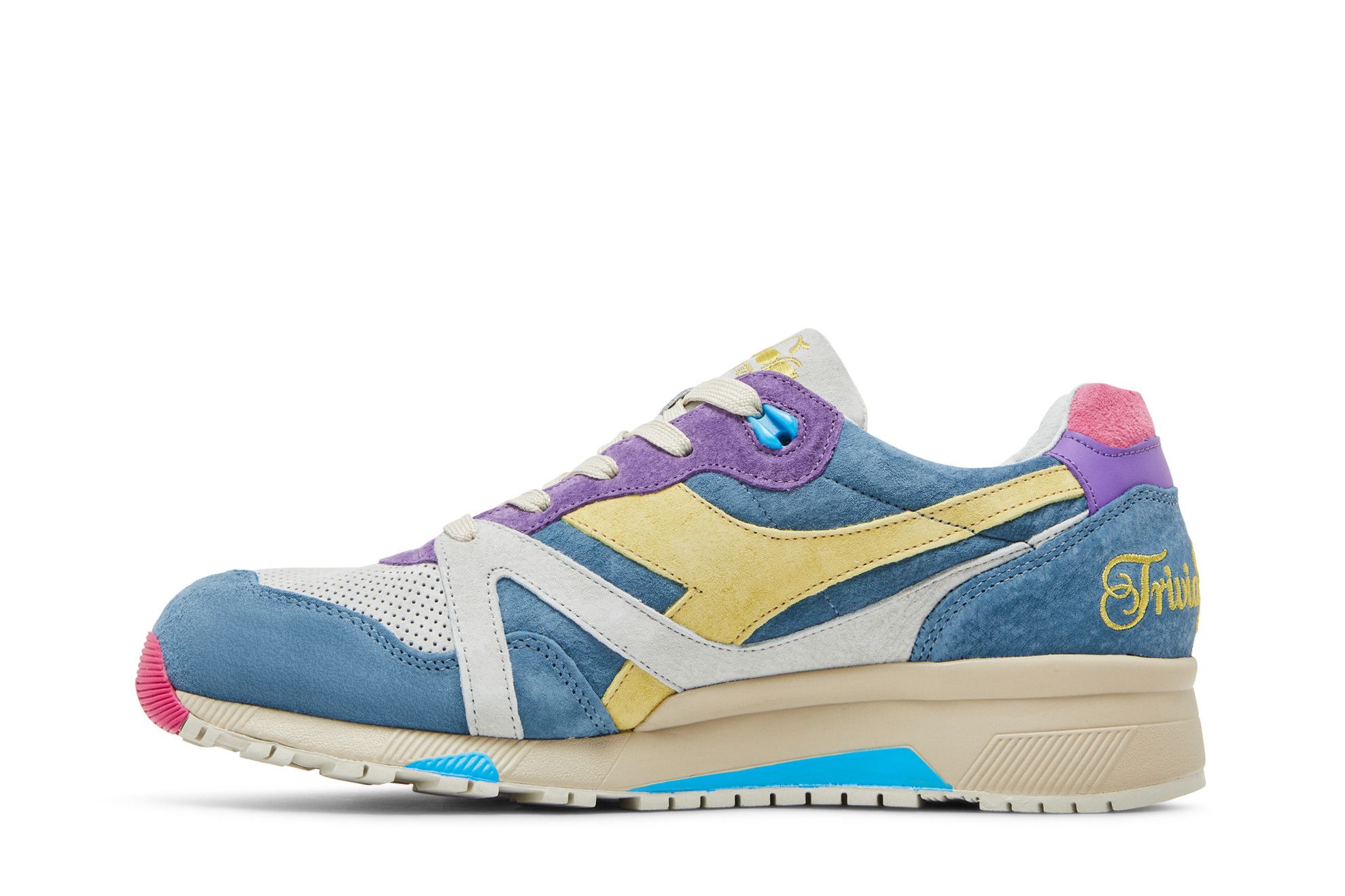 Pre-owned Diadora Leo Colacicco X N9000 Made In Italy 'trivial Pursuit' In Blue
