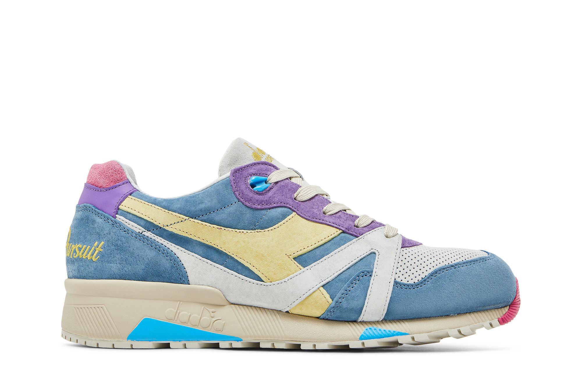 Pre-owned Diadora Leo Colacicco X N9000 Made In Italy 'trivial Pursuit' In Blue