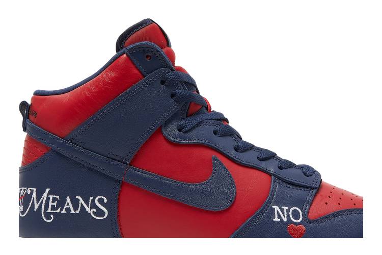 Buy Supreme x Dunk High SB 'By Any Means - Red Navy' - DN3741 600 ...