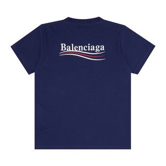 Buy Balenciaga Small Fit T-Shirt 'Pacific Blue/White