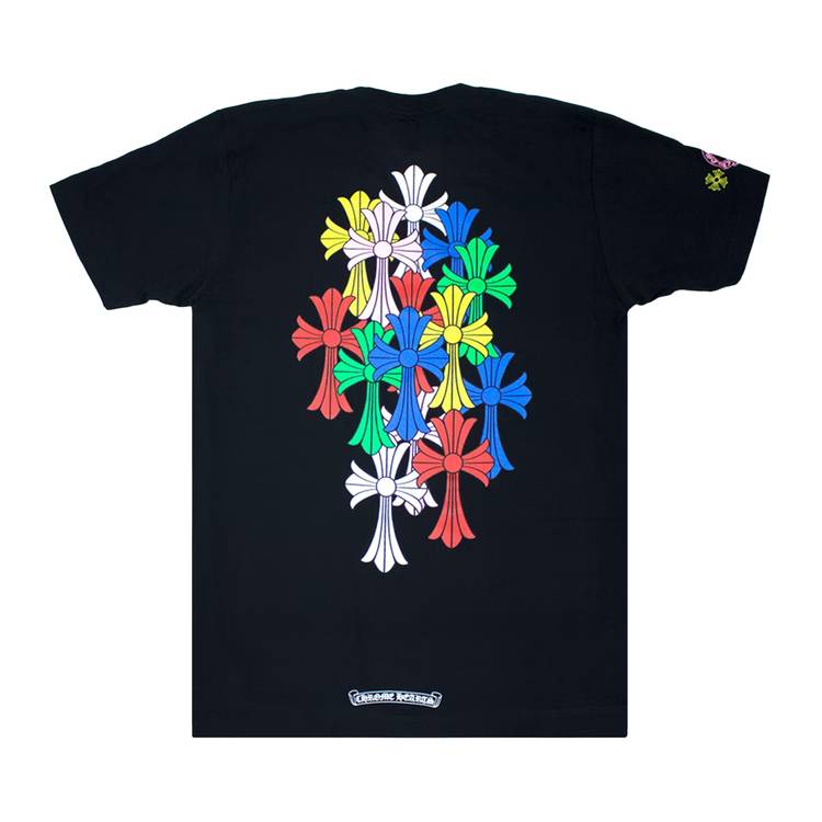 Buy Chrome Hearts Cross Cemetery Tee 'Black/Multicolor' - 1383