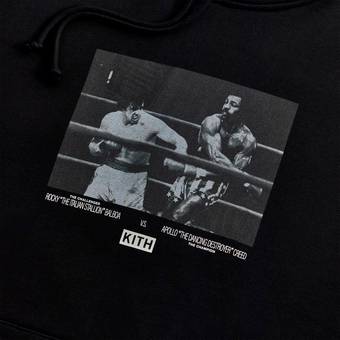 Buy Kith For Rocky Title Fight Hoodie 'Black' - KH2714 001 | GOAT