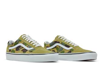 Buy BAPE x Old Skool 36 DX 'Green Camo' - VN0A54F37BE | GOAT