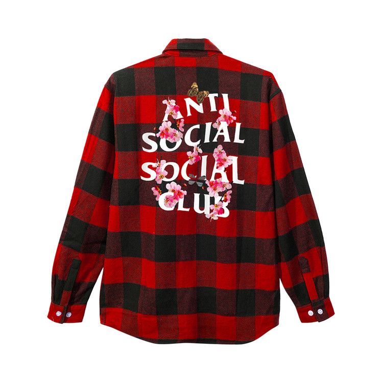 Buy Anti Social Social Club Kkoch Flannel 'Red' - 0657