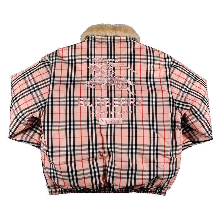 Buy Supreme x Burberry Shearling Collar Down Puffer Jacket Buy Supreme x Burberry Shearling Collar Down Puffer Jacket