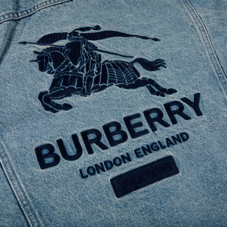 Supreme x Burberry Denim Trucker Jacket 'Washed Blue'