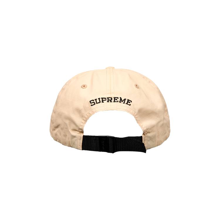 Buy Supreme Small Box Coated Linen 6-Panel 'Natural' - SS22H29