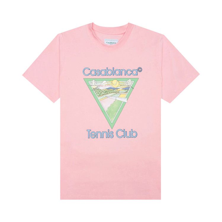 Buy Casablanca Tennis Club Icon T-Shirt 'Pink' - MS22 JTS 001T