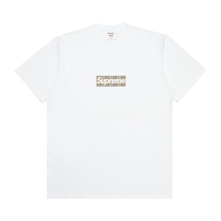 Buy Supreme x Burberry Box Logo Tee 'White' - SS22T1 WHITE | GOAT