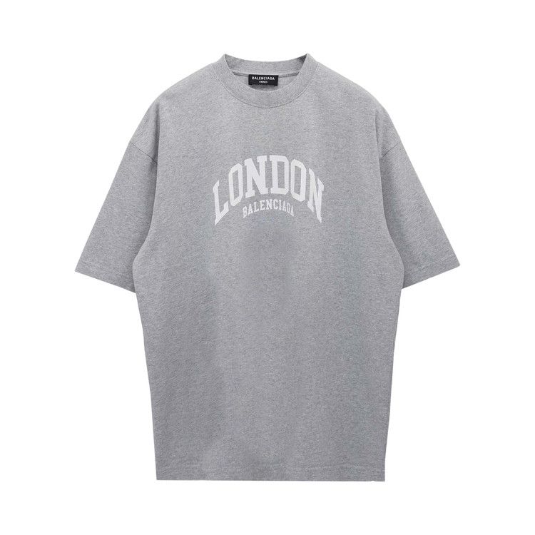 Balenciaga Cities London T-Shirt Medium Fit Grey