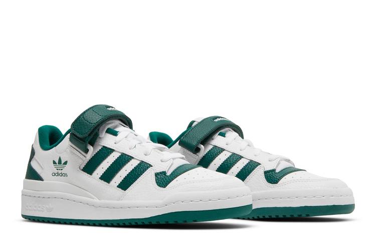 adidas Originals Forum Low sneakers in white and collegiate green