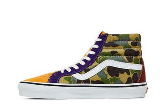 VANS A BATHING APE BAPE SK8-Hi 38DX カモ Vans Sk8-Hi 38 DX Bape Line ABC Camo Men's - VN0A38GF7BG - US