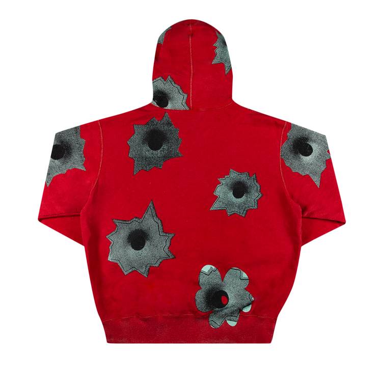 Buy Supreme x Nate Lowman Hooded Sweatshirt 'Red