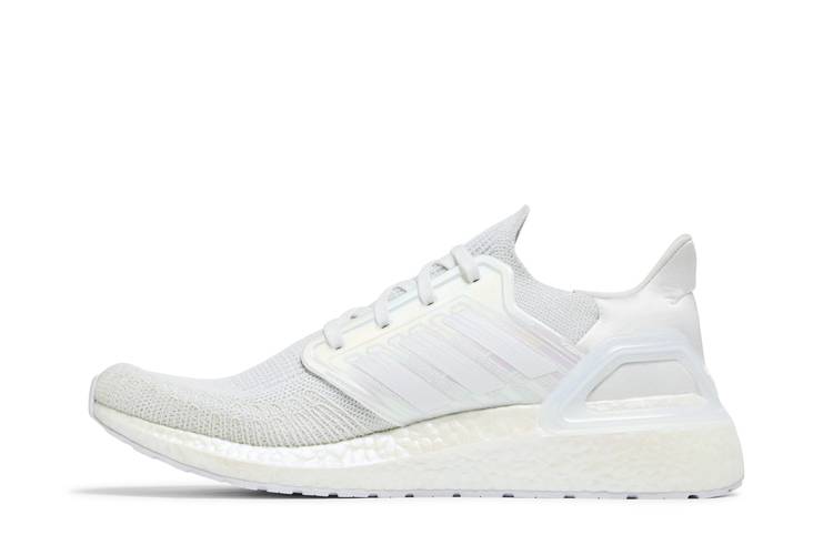 Adidas Ultra Boost 20 Men's Sizes Iridescent White Running Shoes NEW  $180 FW8721