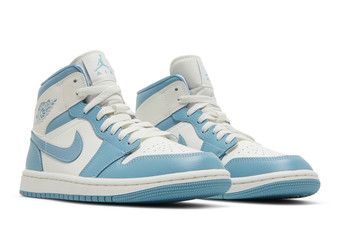 Buy Wmns Air Jordan 1 Mid University Blue BQ6472 141 GOAT