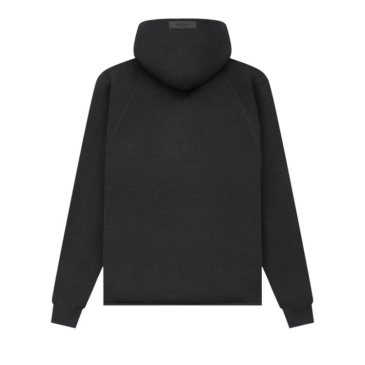 Buy Fear of God Essentials Knit Hoodie 'Iron' - 192BT212200F | GOAT