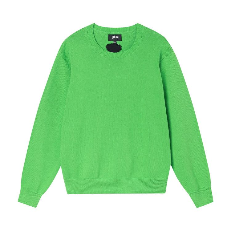 Buy Stussy Bent Crown Sweater 'Lime' - 117130 LIME | GOAT