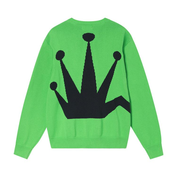 トップス STUSSY BENT CROWN SWEATER Buy Stussy Bent Crown Sweater 'Lime' - 117130 LIME | GOAT