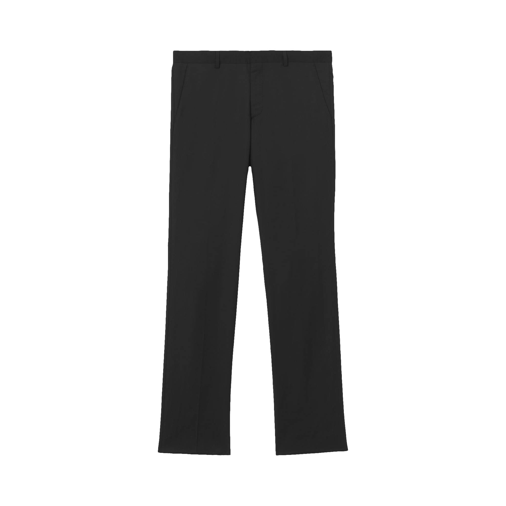 Pre-owned Burberry Grain De Poudre Wool Tailored Trousers 'black'