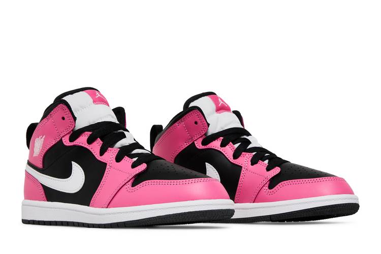 Nike Air Jordan 1 Mid Ps Digital Pink Blue Shoes 640737-102 Girls Sz 2 (CC)