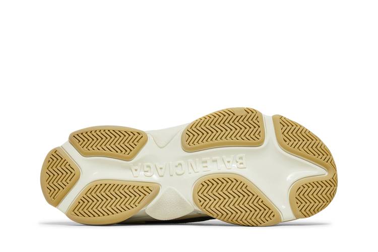 Gucci, Shoes, Gucci X Balenciaga Neutrals Pattern Print Triple S Hacker  Chunky Sneakers