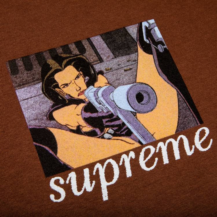 Buy Supreme Aeon Flux Gun Tee 'Brown' - SS22T7 BROWN - Brown | GOAT