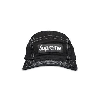 Buy Supreme 2-Tone Twill Camp Cap 'Black' - SS22H134 BLACK | GOAT